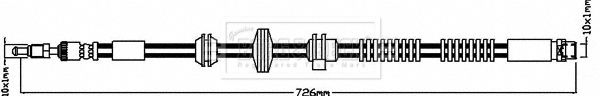 BORG & BECK Тормозной шланг BBH8267